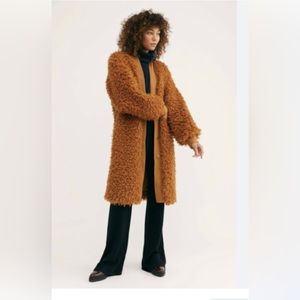 Free people Mongolian Faux Fur Coat
